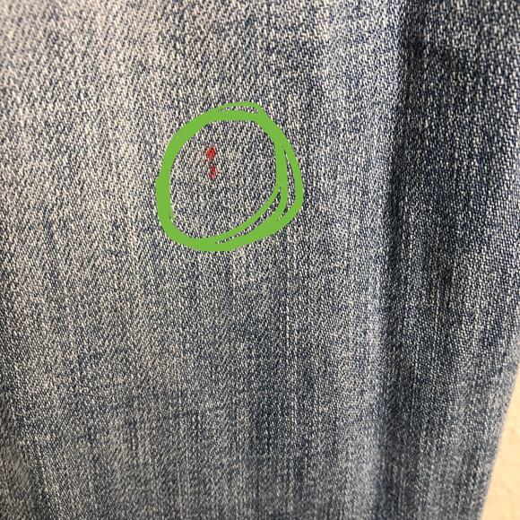 Studio Blue Size 26in Grunge Skinny Jeans Distressed Light Wash Pants w Pockets - Picture 9 of 14